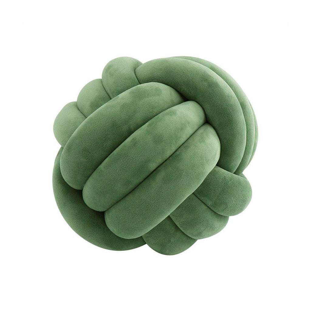 Three-Strand Braided Round Pillow Sofa Cushion Decorative Pillow for Living Room - Pink