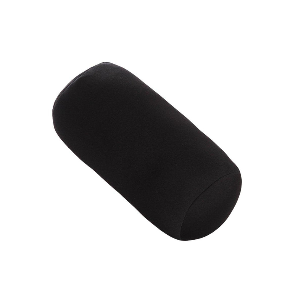 Solid Color Cylindrical Foam Particle Pillow Multi-Functional Neck Waist Support - Blue