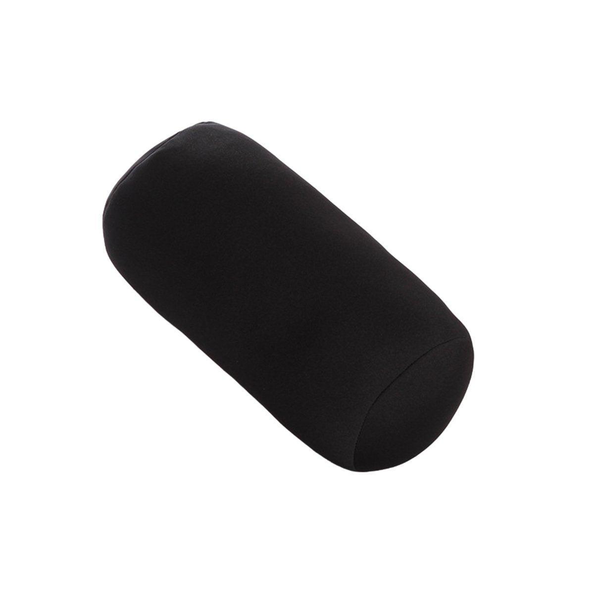 Solid Color Cylindrical Foam Particle Pillow Multi-Functional Neck Waist Support - Pink