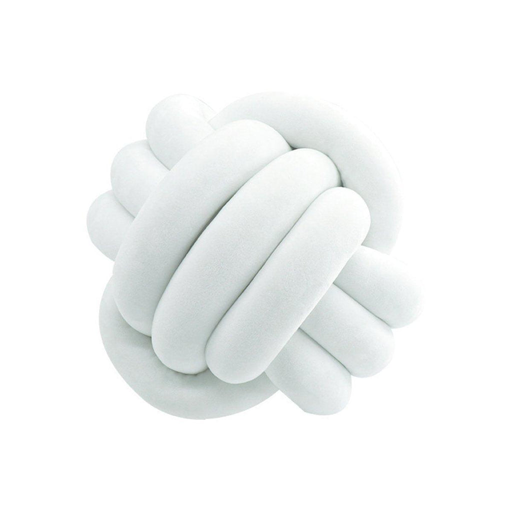 Three-Strand Braided Round Pillow Sofa Cushion Decorative Pillow for Living Room - Light Khaki
