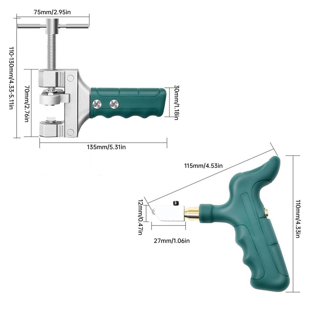 Handheld Ceramic Tile Cutter Portable Diamond Glass Cutter for Thick Tiles Glass