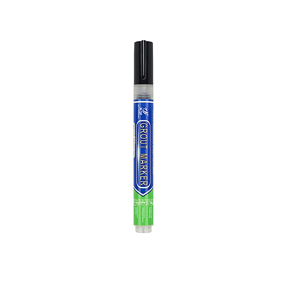 6Colours Tile Repair Pen Styling Wall Gap Grout Refresher Marker Bathroom - Black