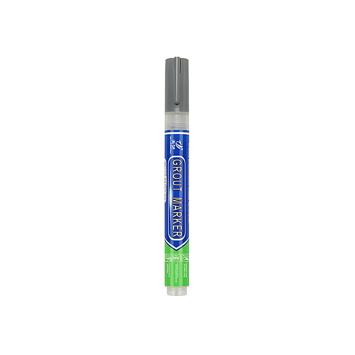 6Colours Tile Repair Pen Styling Wall Gap Grout Refresher Marker Bathroom - Light Grey