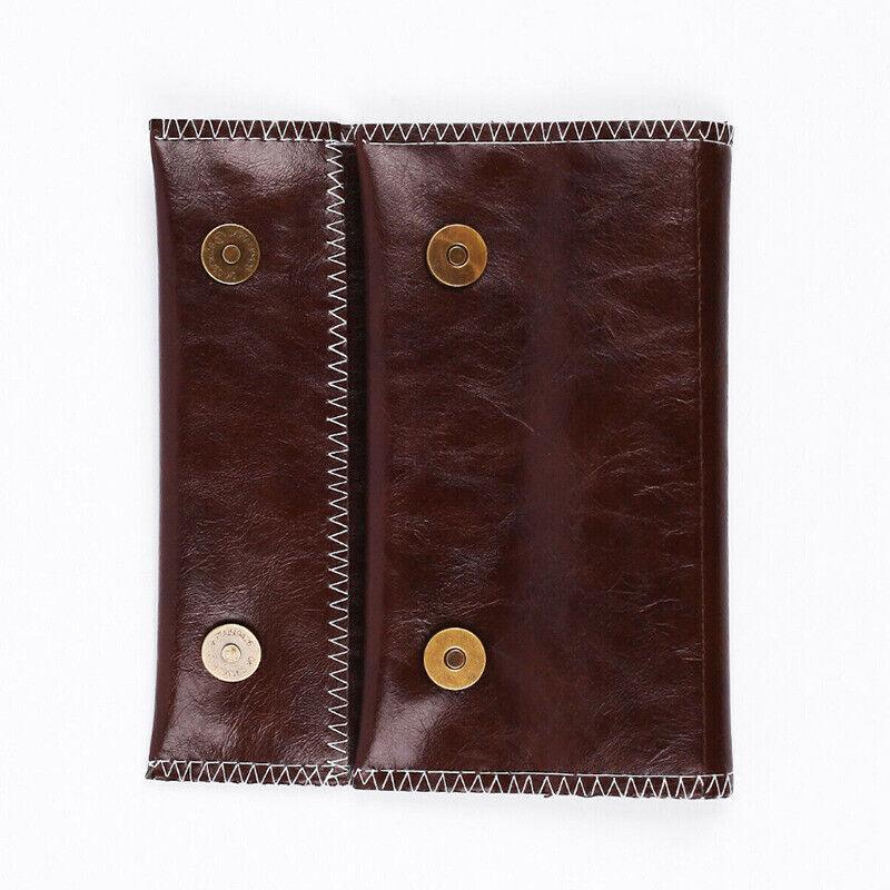 Brown Leather Cigarette Tobacco Pouch Holder Bag Case Paper Great Gift Au Stock