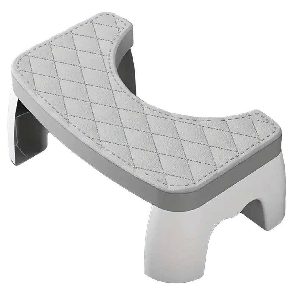 Toilet Stool Anti-Slip Bathroom Footstool for Home Use with Stable Support Design - Black