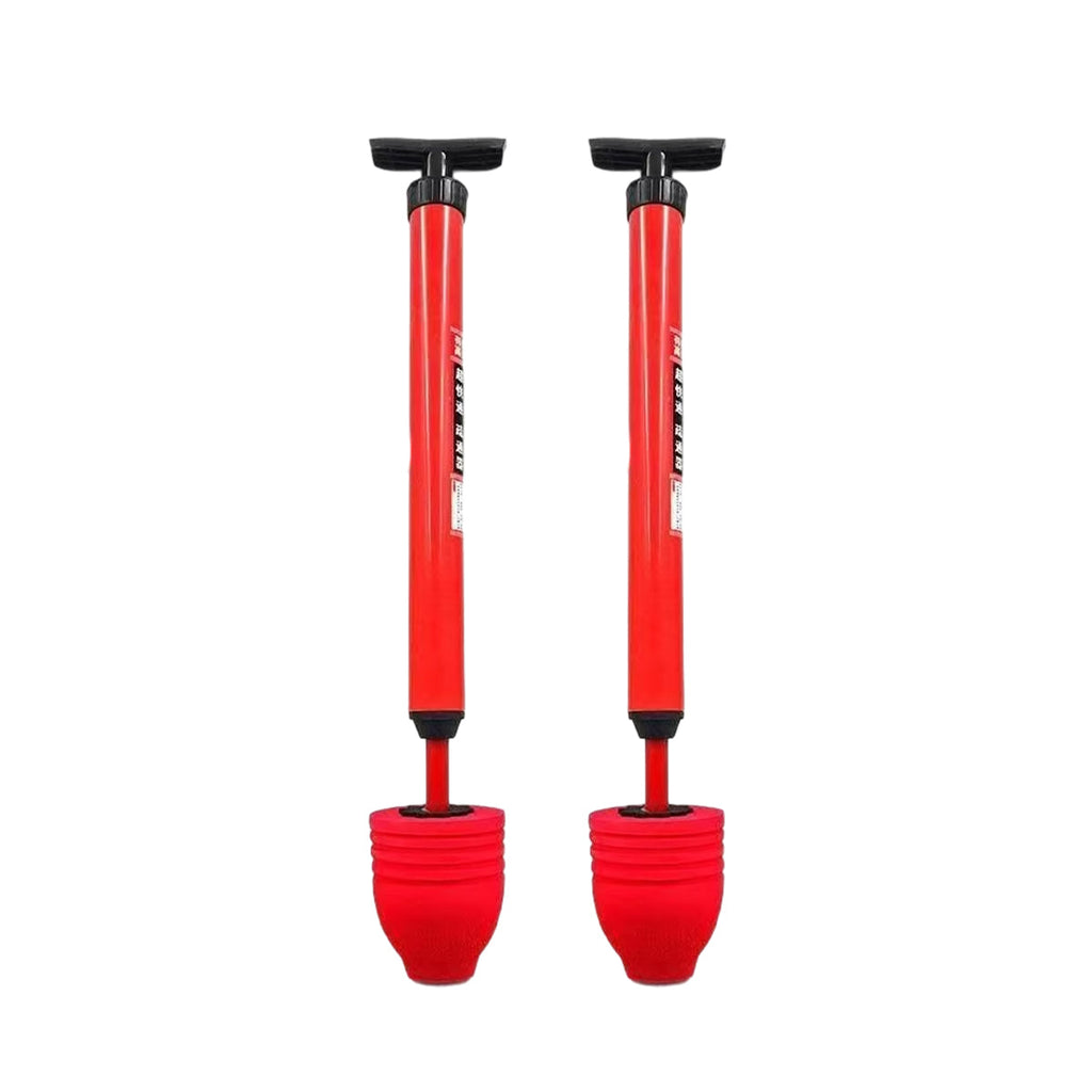 2PCS Toilet Plunger Vacuum Pump Powerful Clog Remover Sewer Drain Unclogging Tool