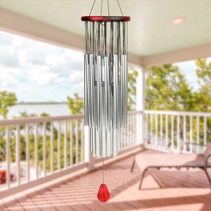 Outdoor Garden Wind Chimes Large Deep Tone Windchime Chapel Bell Home Decor - 6 Tubes