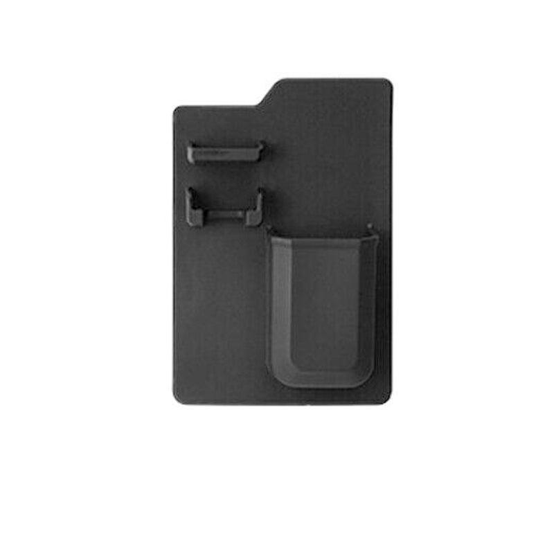 Silicone Shower Toothbrush Holder Bathroom Storage Rack for Razor and Toothpaste - Black