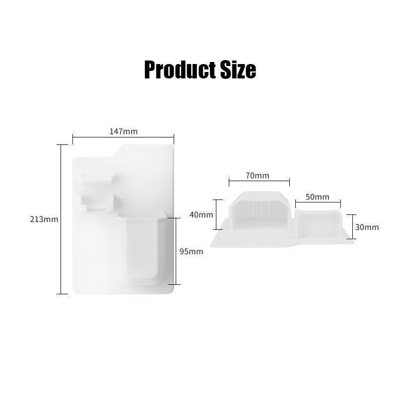 Silicone Shower Toothbrush Holder Bathroom Storage Rack for Razor and Toothpaste - Green