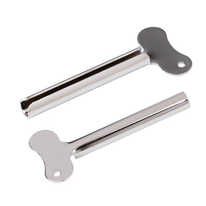 4X Stainless Steel Tube Toothpaste Squeezer Easy Key Dispenser Rolling Holder Au