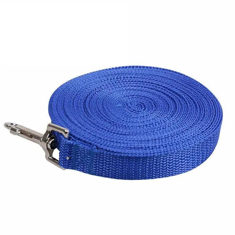 50Ft/15M Long Dog Lead Pet Puppy Leash Training Obedience Recall Walk Tracking - Red