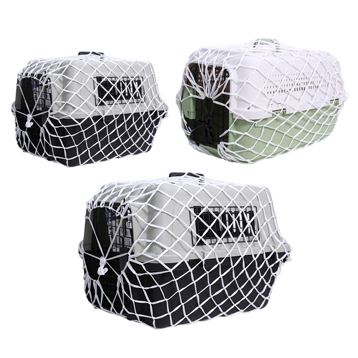 Pet Carrier Net Bag for Cat Dog Travel Mesh Cover Protective Tote Use - 67 × 52 × 51 cm