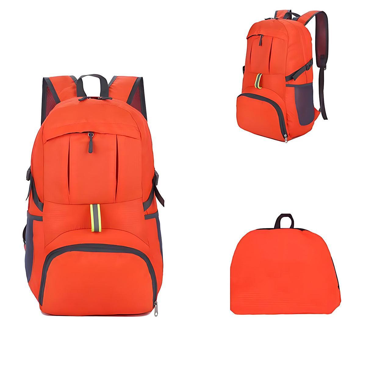 35L Light Foldable Outdoor Sports Backpack Camping Hiking Travel Bag - Orange