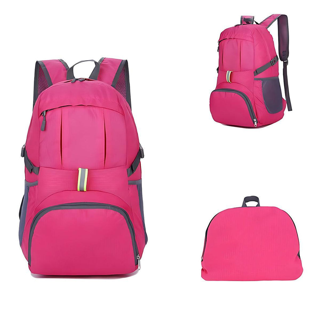 35L Light Foldable Outdoor Sports Backpack Camping Hiking Travel Bag - Purple