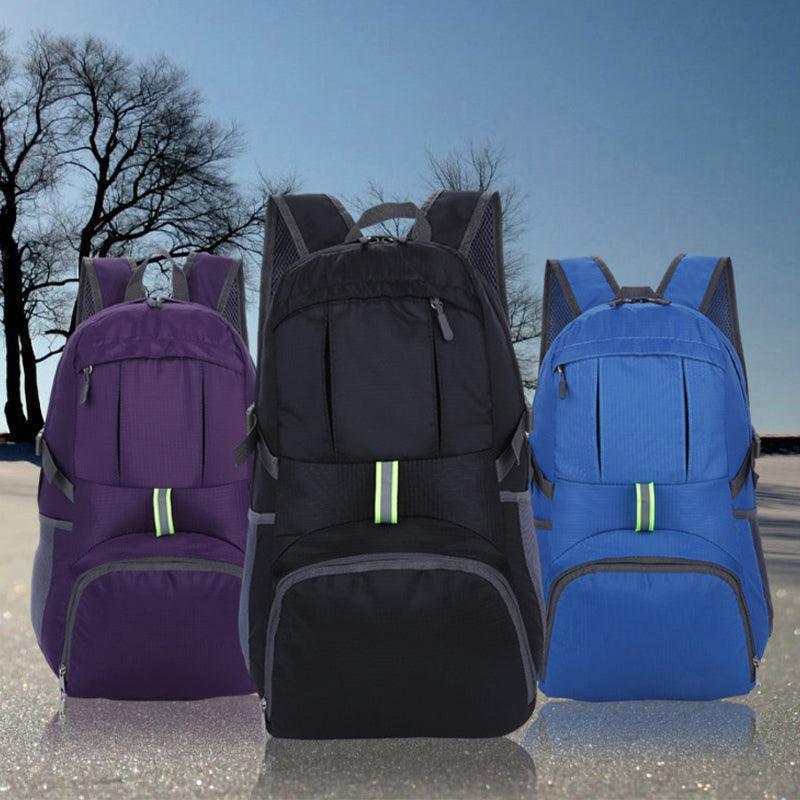 35L Light Foldable Outdoor Sports Backpack Camping Hiking Travel Bag - Rose Red