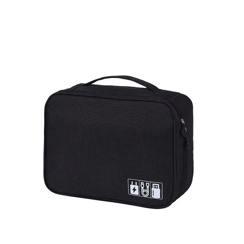 Cable Organizer Bag Charger USB Electronic Accessories Storage Travel Case - Purple