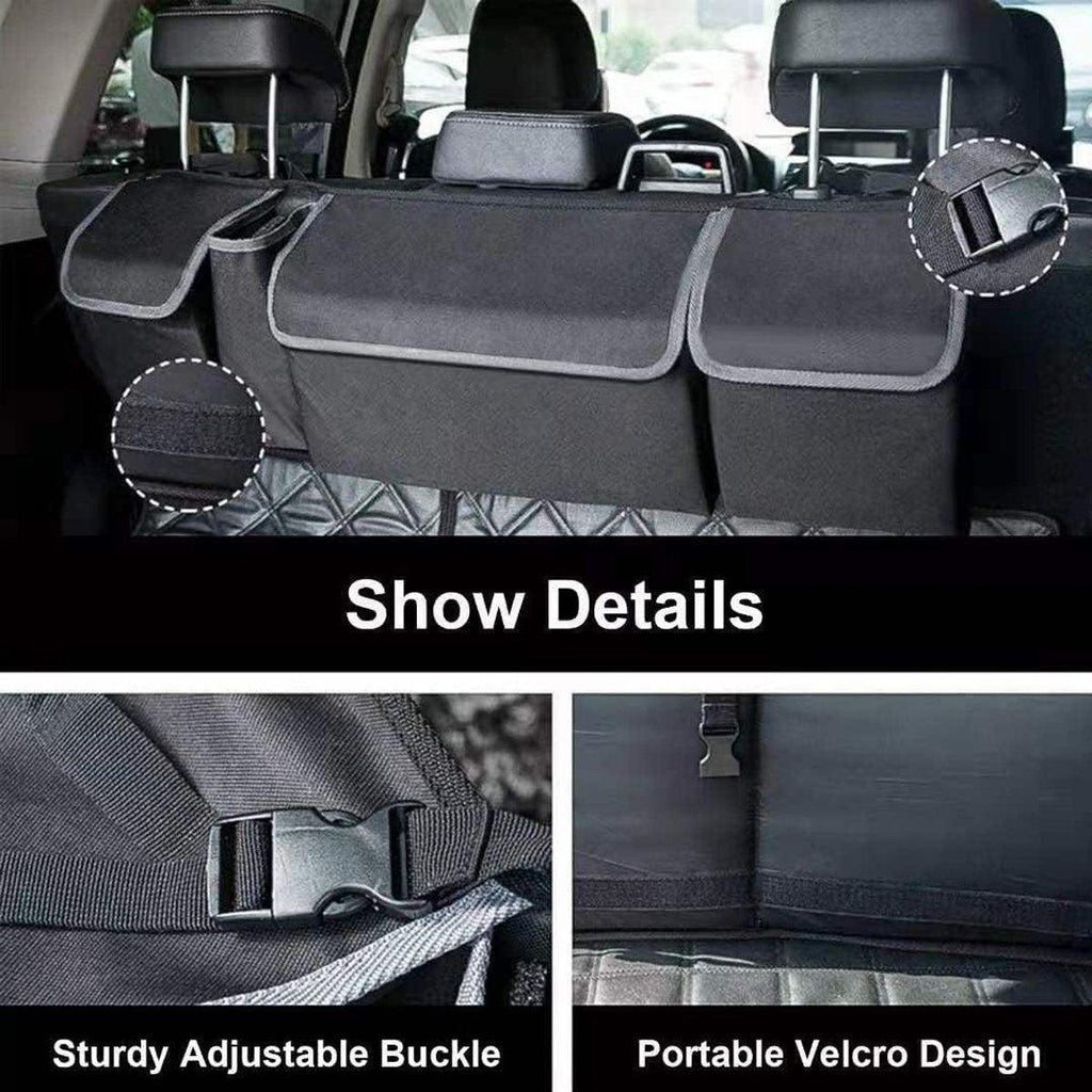 Car Trunk Seatback Storage Bag Multifunctional Organizer for Vehicle Accessories