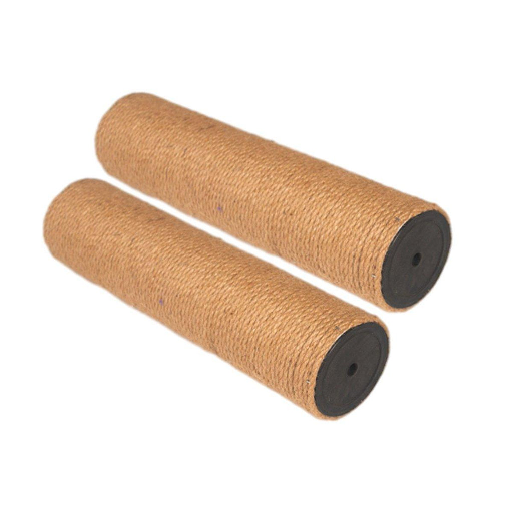 2pcs Sisal Cat Scratching Post Climbing Frame Replacement Pole for Cats Activity - 20cm