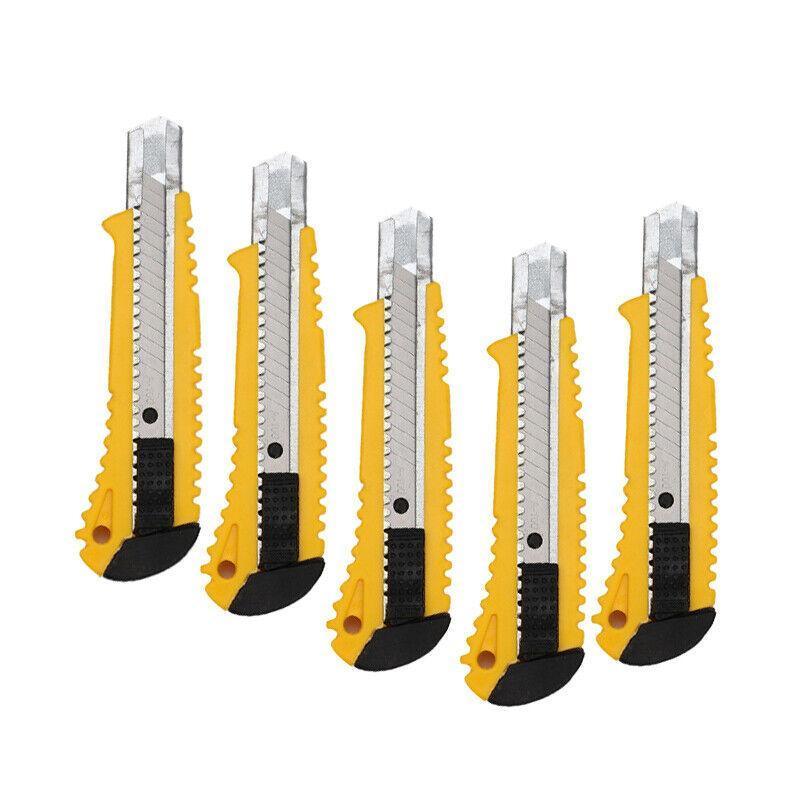Heavy Duty Box Cutter Pack Snap Off Retractable Blade Long Last Hand Craft Tool - Sealed 2PCS