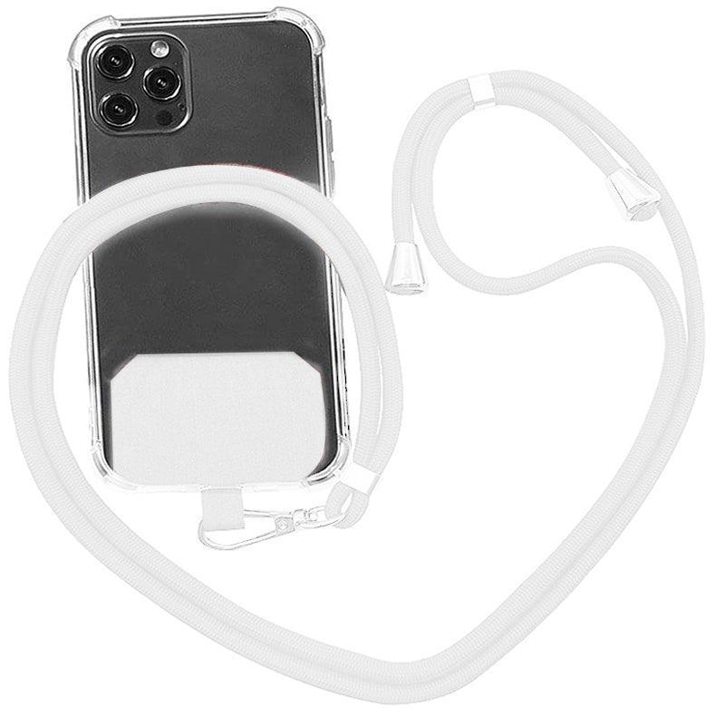 Adjustable Phone Lanyard with Patch for Most Cases Neck Strap Holder - Orange