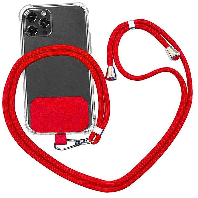 Adjustable Phone Lanyard with Patch for Most Cases Neck Strap Holder - Yellow