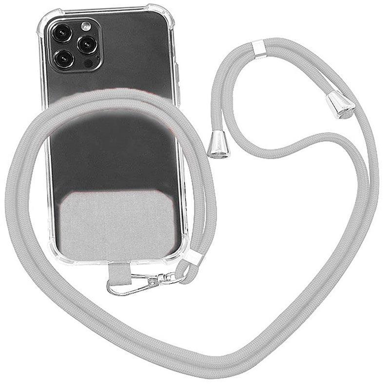 Adjustable Phone Lanyard with Patch for Most Cases Neck Strap Holder - Yellow