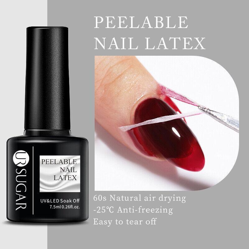 Glitter Nail Gel Polish UV LED Soak Off Varnish Colour Manicure Top Base Coat - UR-04