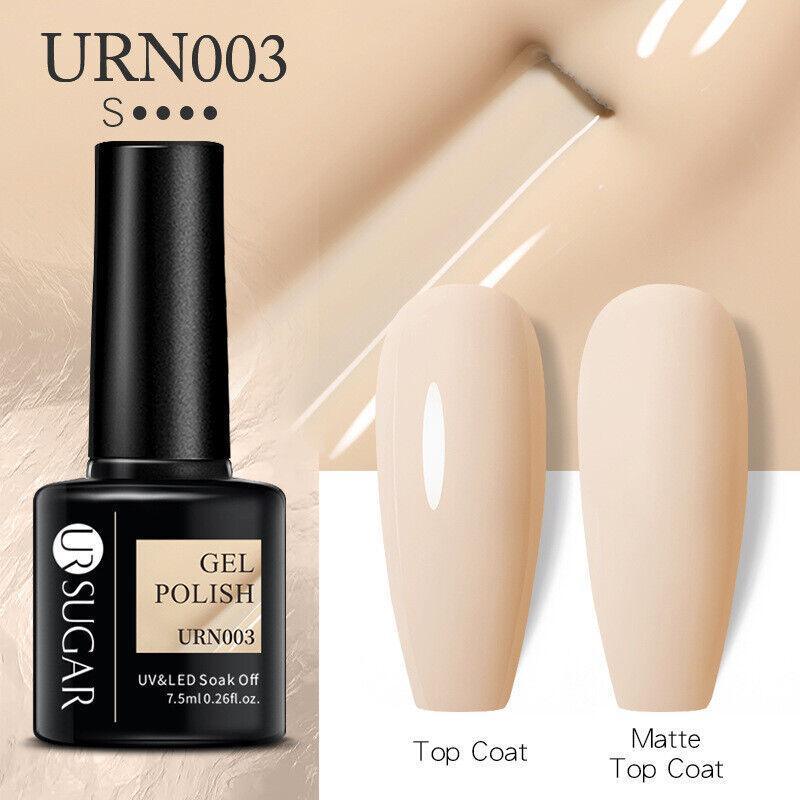 Glitter Nail Gel Polish UV LED Soak Off Varnish Colour Manicure Top Base Coat - UR-12
