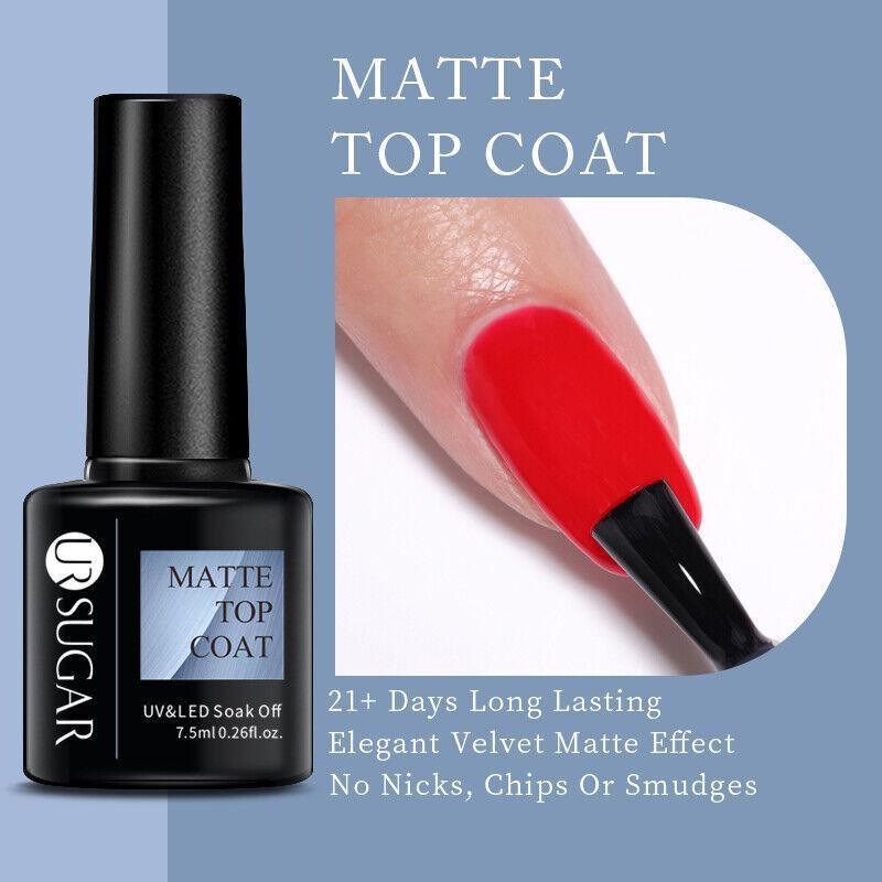 Glitter Nail Gel Polish UV LED Soak Off Varnish Colour Manicure Top Base Coat - UR-81