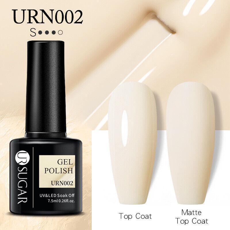 Glitter Nail Gel Polish UV LED Soak Off Varnish Colour Manicure Top Base Coat - UR-84