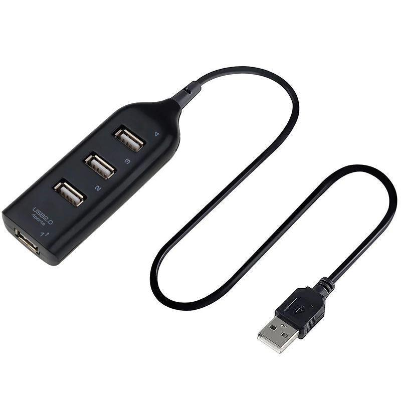 Multi Usb Hub 4 Port High Speed Slim Compact Expansion Smart Splitter Oz Au - White