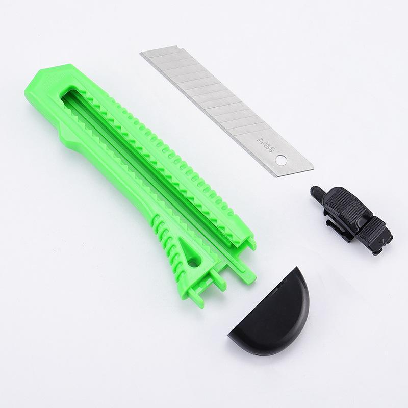 1/2/3PCS Utility Stanley Knife With Blades Blade Retractable Heavy Duty Box Cutter - Green-1PC