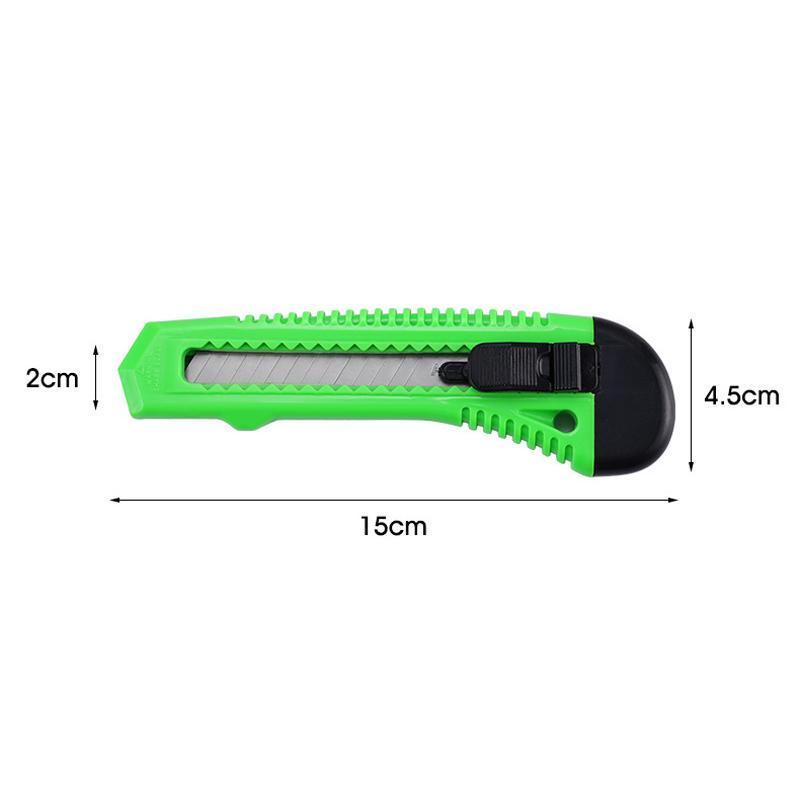 1/2/3PCS Utility Stanley Knife With Blades Blade Retractable Heavy Duty Box Cutter - Yellow-1PC