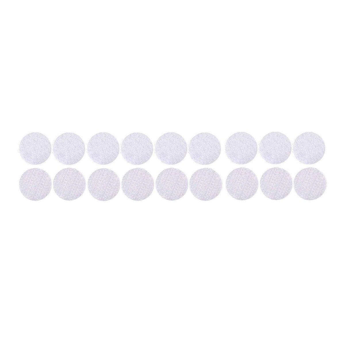 Strong Sticky Round Self Adhesive Dots DIY Bond Tape No Mark Fasteners - White 102Pairs - 15mm