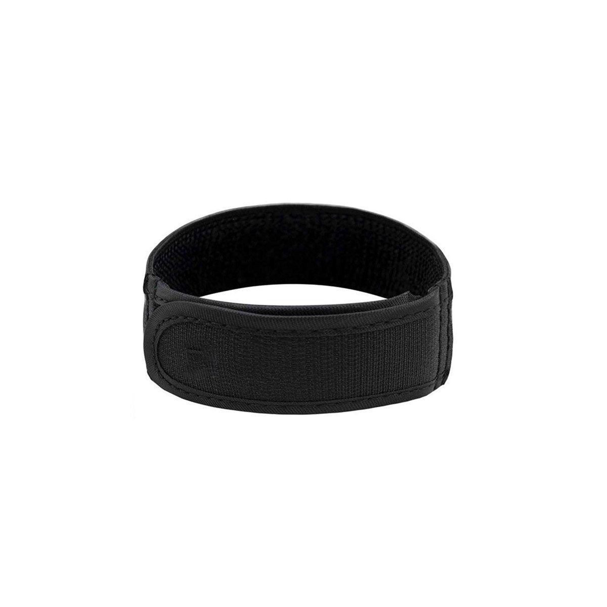 Adjustable Elastic Nylon Belt No Buckle Velcro Leisure Convenient Waistband - Black-S