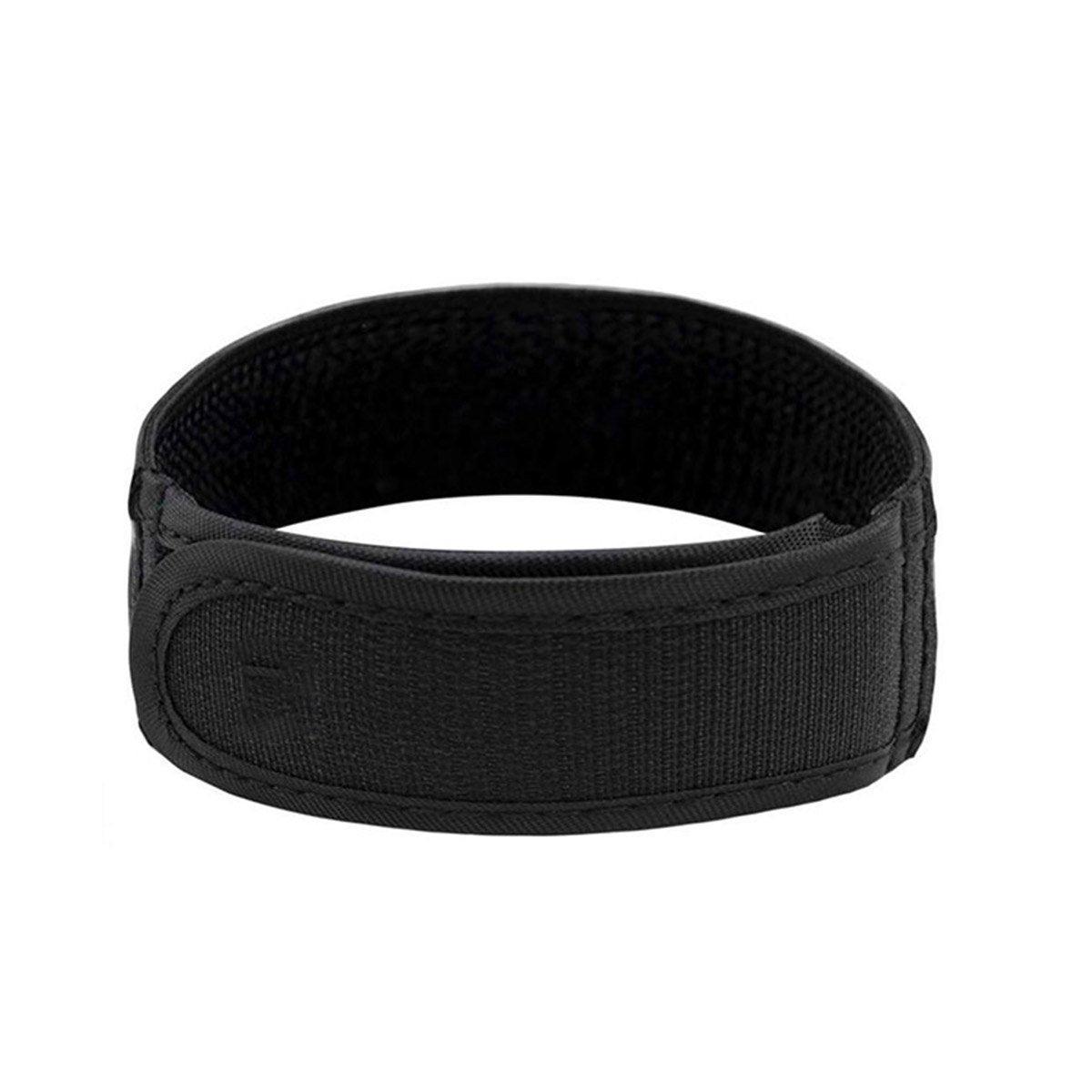 Adjustable Elastic Nylon Belt No Buckle Velcro Leisure Convenient Waistband - Brown-S