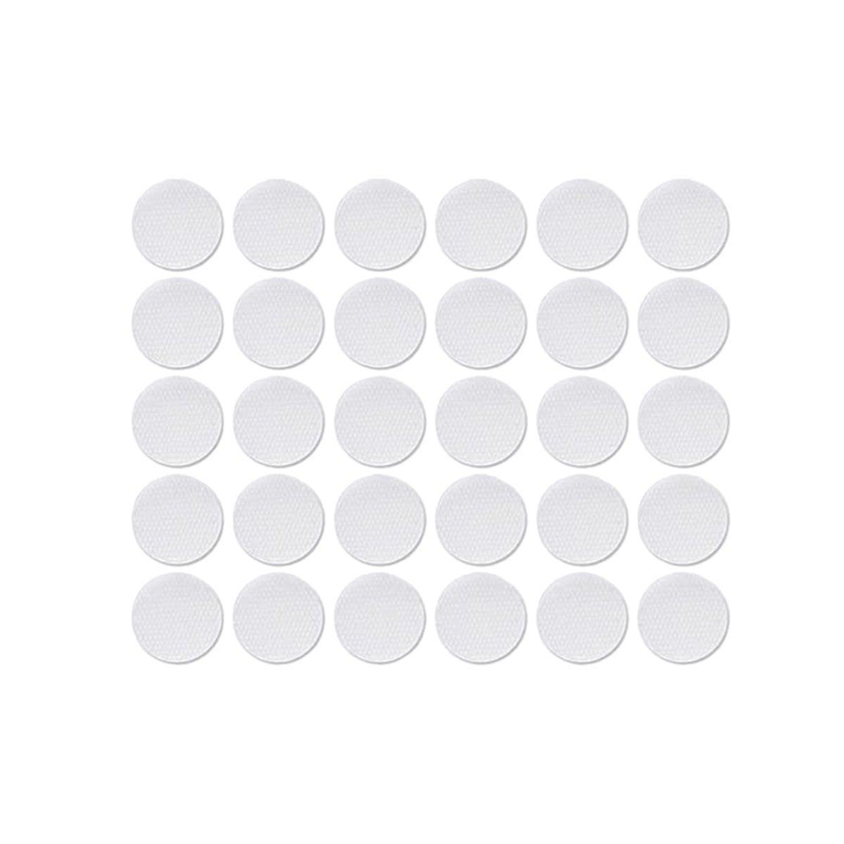 Strong Sticky Round Self Adhesive Dots DIY Bond Tape No Mark Fasteners - Black 30Pairs - 15mm
