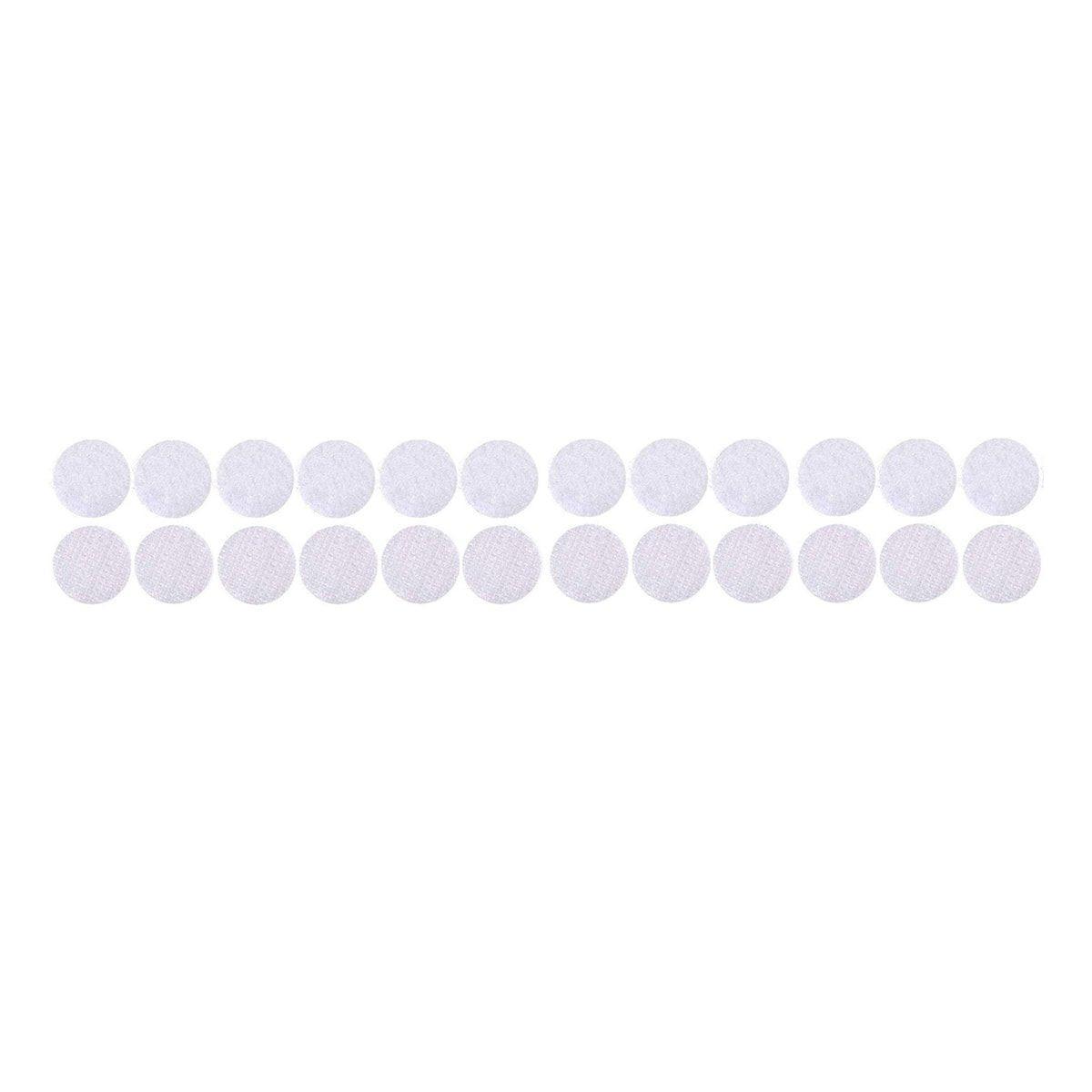 Strong Sticky Round Self Adhesive Dots DIY Bond Tape No Mark Fasteners - Black 4 Pairs - 50mm