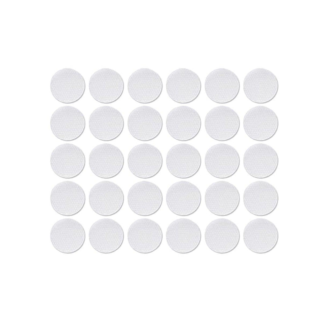 Strong Sticky Round Self Adhesive Dots DIY Bond Tape No Mark Fasteners - White 20Pairs - 20mm