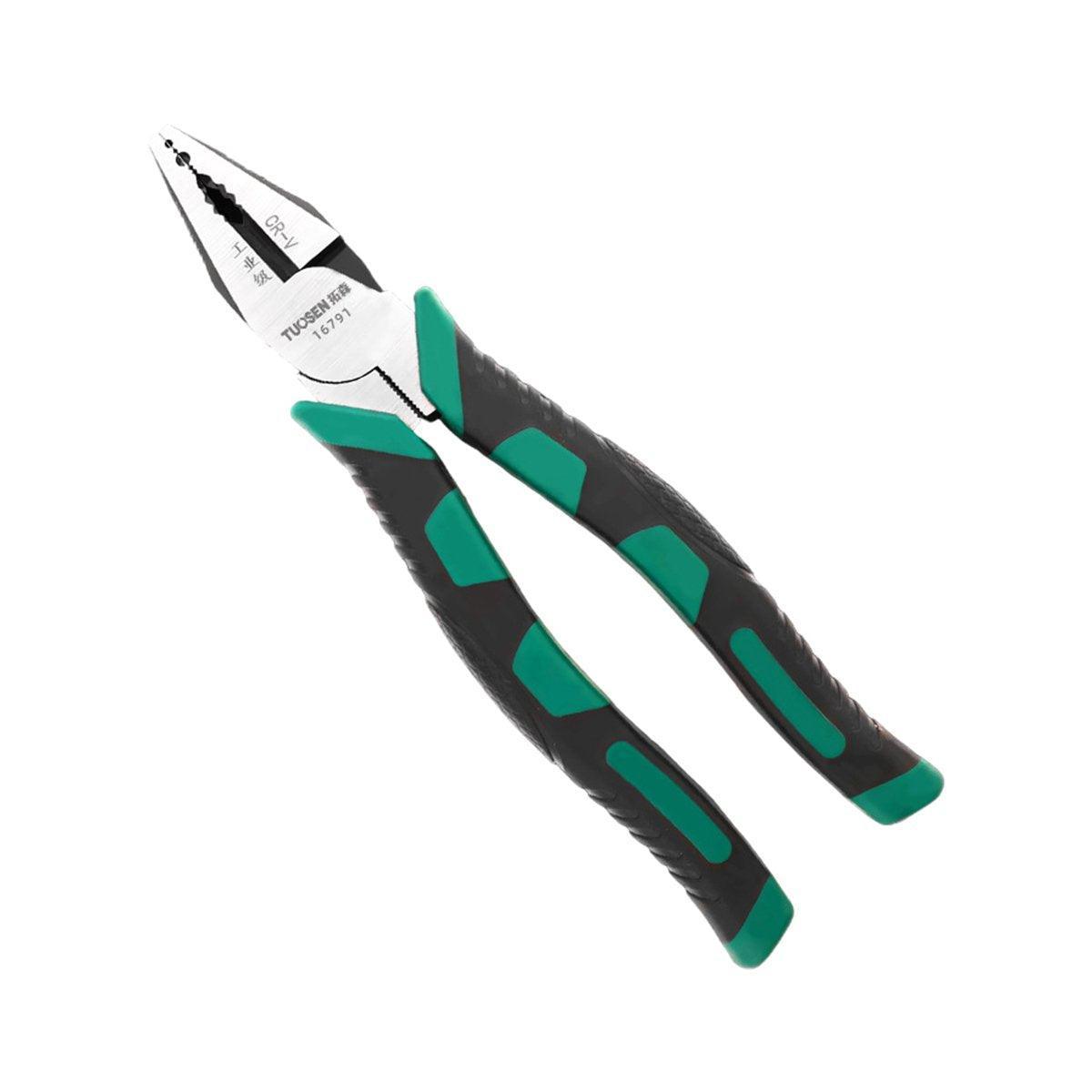 Labor-Saving Multi-Functional Tiger Pliers Flat Needle-Nose Diagonal Wire Pliers - Diagonal cutting pliers-6inch
