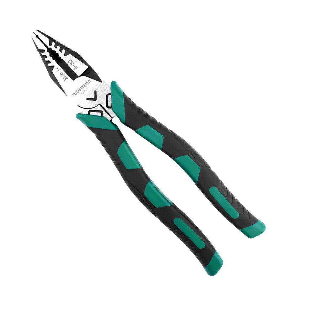 Labor-Saving Multi-Functional Tiger Pliers Flat Needle-Nose Diagonal Wire Pliers - Diagonal cutting pliers-6inch