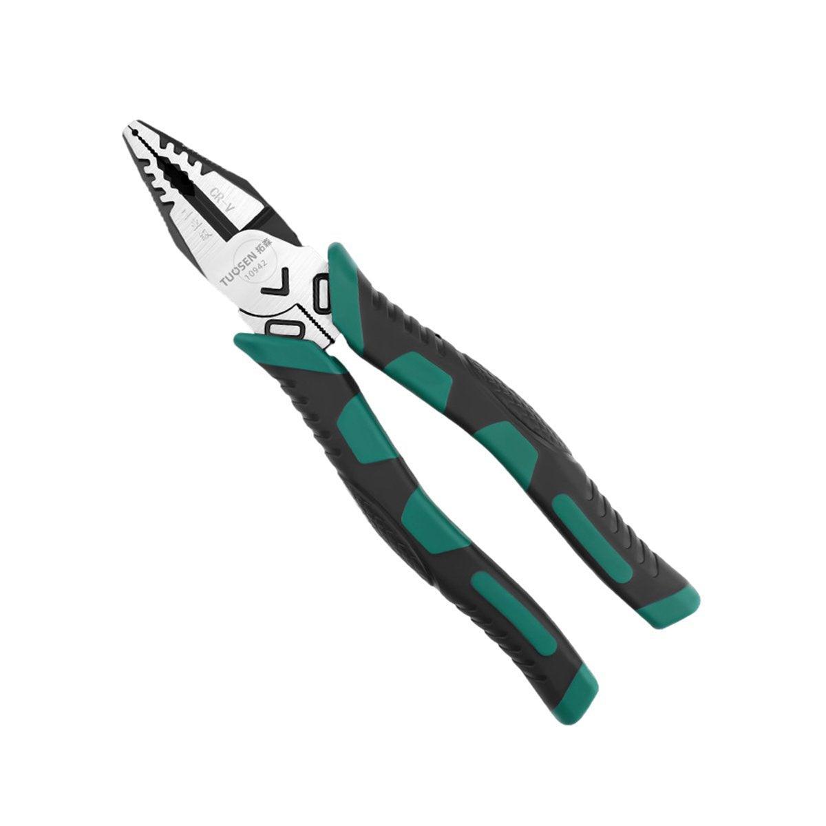 Labor-Saving Multi-Functional Tiger Pliers Flat Needle-Nose Diagonal Wire Pliers - Wire cutters-7inch