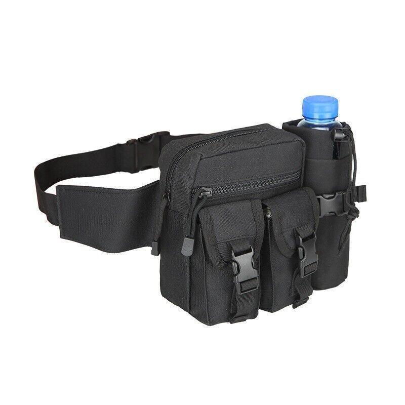 Tactical Waist Bag Belt Military Fanny Pack Pouches Buckle Men Bum Utility - Army Green