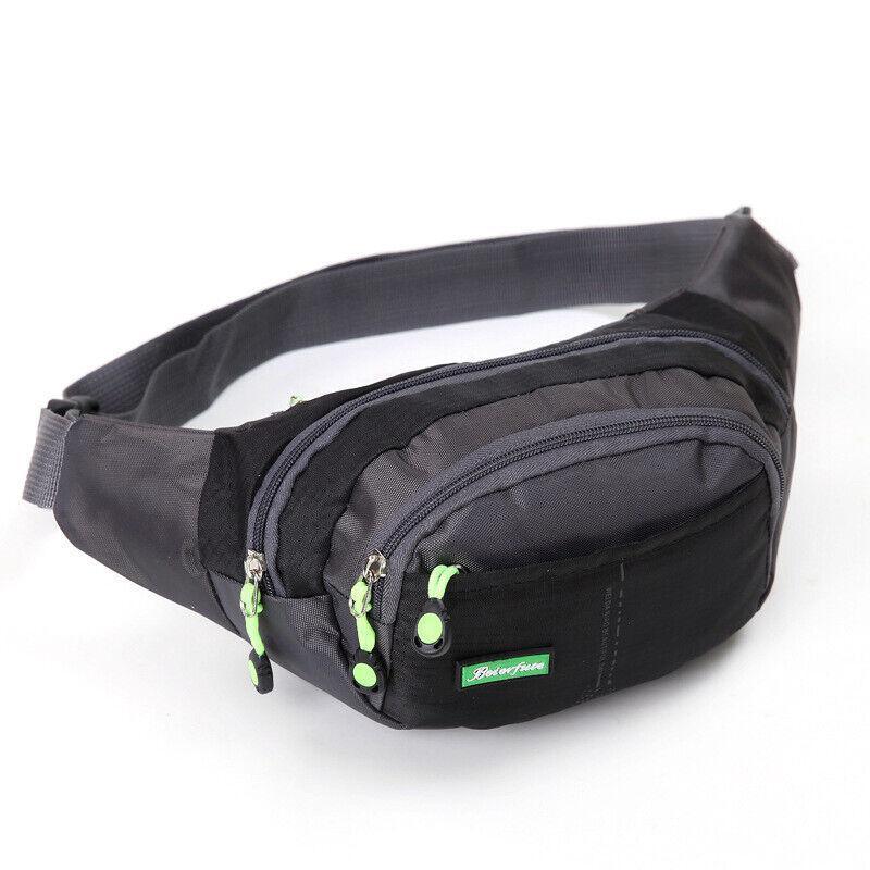 Fanny Pack Zip Pouch Hiking Climbing Sport Bum Waist Bag - Purple