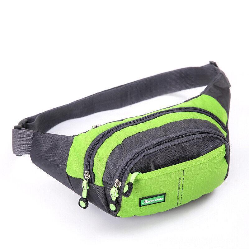 Fanny Pack Zip Pouch Hiking Climbing Sport Bum Waist Bag - Red