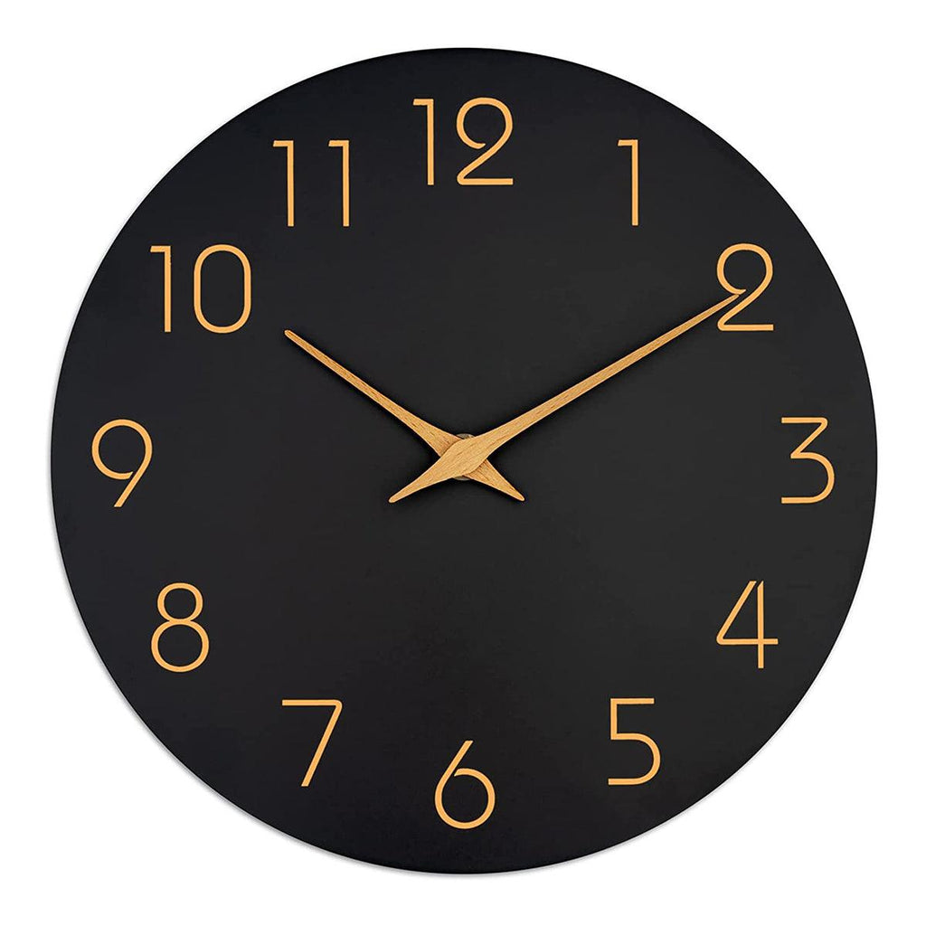 12 Inch Digital Wall Clock Simple Hanging Watch for Living Room Home Decoration - White