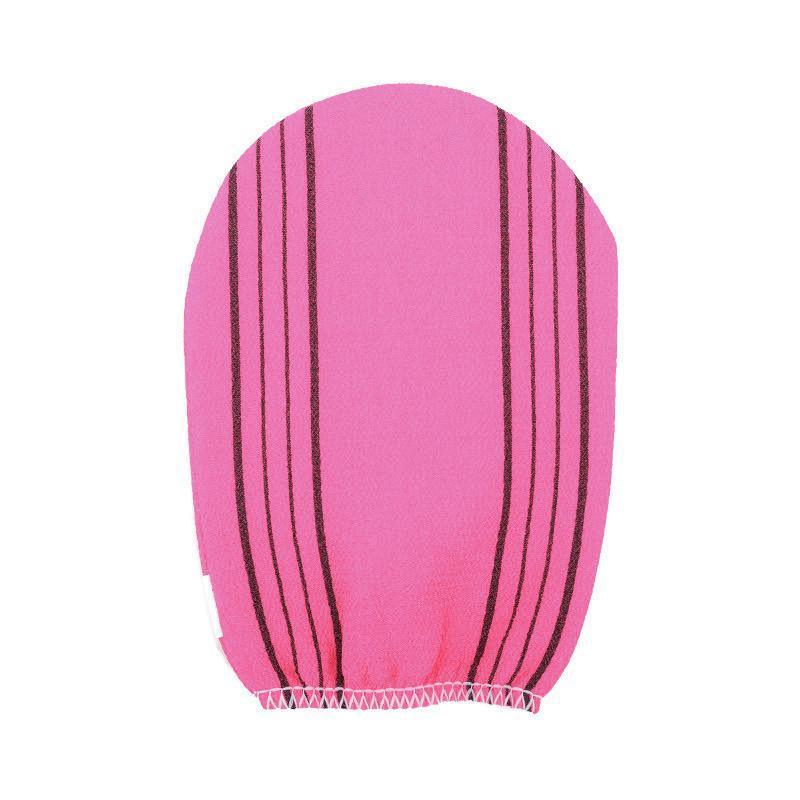 Fiber Cleaner Bath Glove Exfoliating Towel Body Rub Shower Scrub Glove Washcloth - Blue