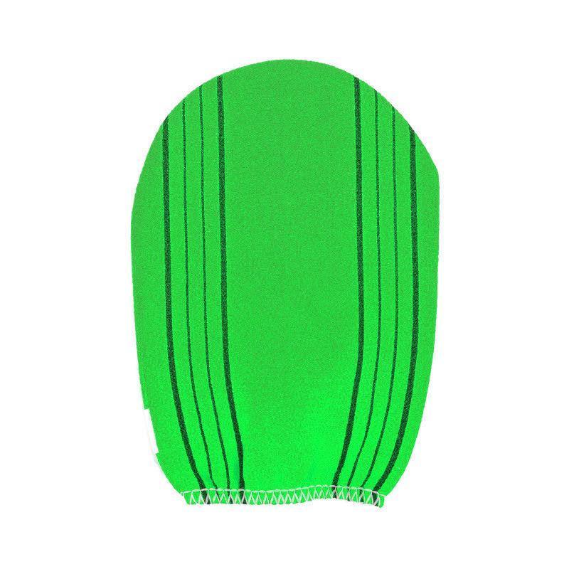 Fiber Cleaner Bath Glove Exfoliating Towel Body Rub Shower Scrub Glove Washcloth - Pink