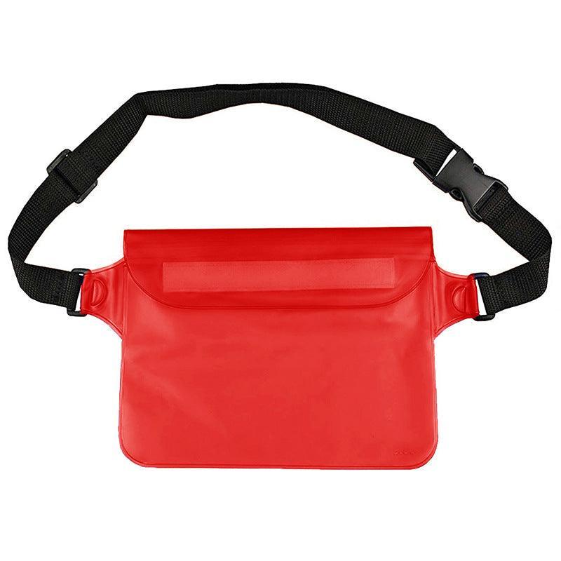 Waterproof Underwater Waist Belt Bum Bag Beach Swimming Boating Dry Phone Pouch - Green