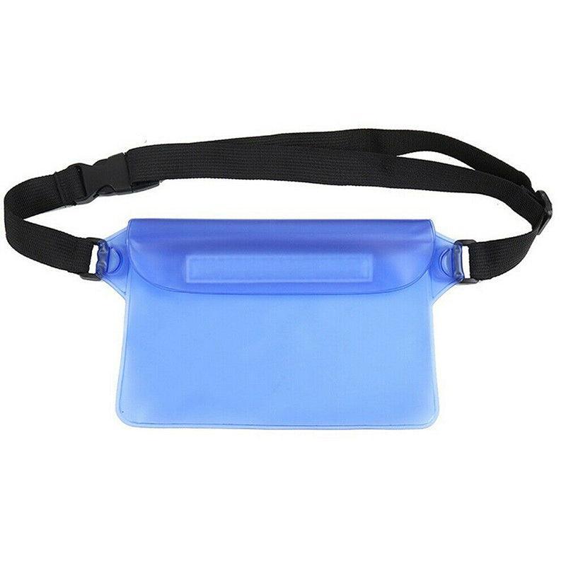 Waterproof Underwater Waist Belt Bum Bag Beach Swimming Boating Dry Phone Pouch - Grey